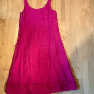 Eileen Fisher Fuchsia Midi Slip Dress